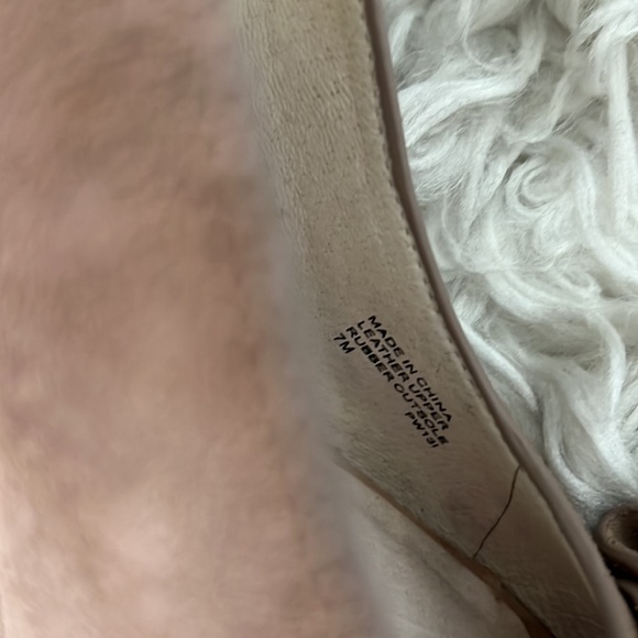 Size 7 Michael Kors tan suede espadrille wedge shoe - Picture 6 of 7